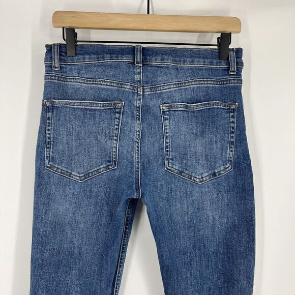 Reformation Jeans Size 27 Womens Blue Denim Mid Rise Skinny Destin Wash Stretch - Picture 5 of 8